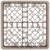 Vollrath TR12HH 19 3/4" W x 19 3/4" D x 7.13" H 30 Compartments Co-Polymer Plastic Traex Full Size Rack Max Glass/Stemware Rack