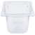 Vollrath 8066410 6" Deep Low-Temp Polycarbonate Clear Plastic Super Pan 1/6 GN Food Pan