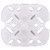 Vollrath 29600 Low Temperature Clear Polycarbonate Super Pan 1/6 GN False Bottom
