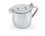 Vollrath 46613 3" H x 10 Oz. Stainless Steel Insulated Server with Hinged Insulated Cover