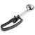 Vollrath 47377 1 7/8" Dia. 1.13 Oz. Size 30 Squeeze Handle Black Stainless Steel Plastic Handle Disher