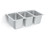 Vollrath 9103-1 14" W x 9" D x 9 3/4" H Three Compartment 20 Gauge Stainless Steel Weld-In / Undermount Sink