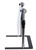 Vollrath MB60FLAT Iron Powder Coated Base Adjustable Flat Acrylic Panel 60" Mobile Countertop Breathguard