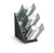 Vollrath LDS-4CUP 11.50" W x 21.75" D x 20.25" H Black ABS Plastic Countertop Organizer