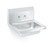 Vollrath 141-0C 17" W x 15" D 4" Centers 20 Gauge Stainless Steel Wall-Mounted Hand Sink with Bracket and Strainer