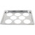 Vollrath 75072 8-Hole Stainless Steel Half Size Egg Poacher Plate for 75070