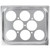 Vollrath 75072 8-Hole Stainless Steel Half Size Egg Poacher Plate for 75070