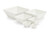 Vollrath V22201 0.63 Qt. White Small Square Melamine Bowl