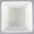 Vollrath V22201 0.63 Qt. White Small Square Melamine Bowl