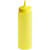 Vollrath 4924C-08 24 Oz. Wide Mouth Standard Cap Yellow Translucent Bottle With Yellow Opaque Cap Traex Color-Mate Squeeze Bottle Dispenser