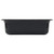 Vollrath 8024420 4" Deep Low-Temp Polycarbonate Black Plastic Super Pan 1/2 GN Food Pan