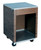 Vollrath 38720 24" W x 35" H x 24" D Granite Vinyl-Clad Stainless Steel 2-Series Affordable Portable Cashier Station
