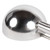 Vollrath 47390 3" Dia. 4.7 Oz. Size 6 Squeeze Handle White Stainless Steel Plastic Handle Disher