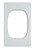 Vollrath 8242720 White Stone Resin French Oven Pan Cutout Miramar Single Size Template for Miramar Cookware