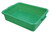Vollrath 1511-C19 20" W x 15" D x 5" Deep Green Plastic Perforated Traex Color Mate Drain Box