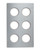 Vollrath 8241914 21.13" W x 12.75" D Stainless Steel Round Miramar Template