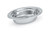 Vollrath 8230210 2 Quart 2 1/2" Deep Stainless 1.5mm Thickness "Rings" Embossing On Rim Mirror Finish Miramar Decorative Oval Pan