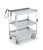 Vollrath 97206 650 Pounds Stainless Steel 3 Solid Shelves Cart