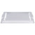 Vollrath 82093 Heavy Duty 18/8 Stainless Steel Satin Finish Rim Small Rectangular Serving Tray