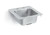 Vollrath K1554-C 11"W x 10" Front-to-Back x 6 3/16" Deep Bowl Drop-in Stainless Steel Self-Rimming Underbar Sink