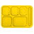 Vollrath 2615-138 13 3/4" W x 9 3/4" D Bright Yellow ABS School Compartment Tray