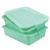 Vollrath 1501-C19 20"W x 15"D x 6" H Green Polyethylene Traex Color Mate Food Storage Box Combo Set