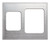 Vollrath 8250816 21.13" W x 25.75" D Pan Stainless Steel Satin Edge Miramar Double Size Template