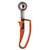 Vollrath 47401 0.65 Oz. #50 Terracotta Color-Coded Handle Standard Length Disher