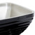 Vollrath 4763560 166.4 Oz. Classic Black Square Stainless Steel Double Wall Insulated Serving Bowl