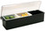 Vollrath 4742-06 18" x 6" x 3-3/4" 3 Quart Black Plastic Standard Lid NSF Kondi-Keeper Condiment Dispenser