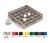 Vollrath TR16B 19.75" W x 5.56" H (25) Compartment Co-Polymer Plastic Traex Full Size Cup Rack