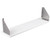 Vollrath 38072 31" W x 8" D x 1" H White ServeWell Poly Cutting Board for Operator Side