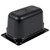 Vollrath 8046420 6" Deep Low-Temp Polycarbonate Black Plastic Super Pan 1/4 GN Food Pan