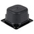 Vollrath 8064420 4" Deep Low-Temp Polycarbonate Black Plastic Super Pan 1/6 GN Food Pan