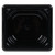 Vollrath 8064420 4" Deep Low-Temp Polycarbonate Black Plastic Super Pan 1/6 GN Food Pan
