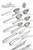Vollrath 46721 2 Oz. Stainless Steel Solid Oval Bowl Miramar Contemporary Style Serving Spoon