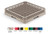 Vollrath TR9EEEEE 19.75" W x 11.88" H x 19.75" D Co-Polymer Plastic (49) Compartment With 5 Extenders Traex Full Size Glass / Stemware Rack