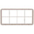 Vollrath HRB1 10" W x 19 3/4" D x 3 1/8" H Half Size 8 Compartments Co-Polymer Plastic Beige Traex Dishwasher Rack Dropped Extender
