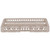 Vollrath HRB1 10" W x 19 3/4" D x 3 1/8" H Half Size 8 Compartments Co-Polymer Plastic Beige Traex Dishwasher Rack Dropped Extender