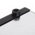 Vollrath 6513-06 11-3/4"D x 8"W x 5"H Black Chrome Plated Plastic Face Counter Type Napkin Dispenser