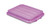 Vollrath 1500-C80 22 1/8" W x 15 5/8" D x 2 1/2" H Polyethylene Purple Traex Color-Mate Snap-On Lid