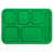 Vollrath 2615-119 13-3/4"W x 9-3/4"D Bright Blue Rectangular Right Hand ABS Stackable School Compartment Tray