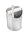Vollrath 59780 38 Oz. 4.5" Top Diameter 6" H Stainless Steel Mini Waste Can with Swing Top