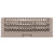 Vollrath HR1FFF 10" W x 19.75" D X 7.31" H Beige Co-Polymer Plastic (17) Compartments Half Size Rack-Master Dishwasher Rack