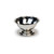 Vollrath 48015 5 Oz. 2 1/4" High Stainless Paneled with Scalloped Top Sherbet Dish