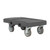 Vollrath 1695-1 Flatbed Dark Gray Heavy Duty Plastic Utility Dolly