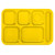 Vollrath 2015-138 14-3/4"W x 9-7/8"D Bright Yellow Rectangular Right Hand Polypropylene Stackable School Compartment Tray