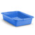 Vollrath 1521-C04 20"W x 15"D x 5" H Blue Plastic Traex Color Mate Food Storage Box