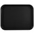 Vollrath 86108 10" x 14" Black Rectangular Polypropylene Fast Food Tray