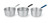 Vollrath 661155 5.5 Qt. 11 Gauge Aluminum Alloy with Natural Finish Wear-Ever Tapered Sauce Pan